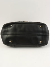 Lace-up Ring Handbag in Black