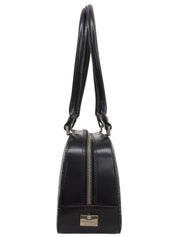 ガンチーニパターンハンドバッグ ブラック