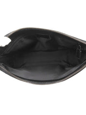 黑色帆布 GG 图案单肩包