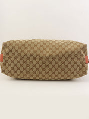 Canvas GG Pattern Tote Bag Beige/Salmon Pink