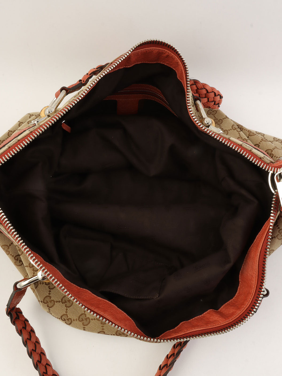 Canvas GG Pattern Tote Bag Beige/Salmon Pink