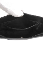 黑色帆布 GG 图案单肩包