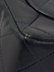 1990's Classic Flap Chain Bag Mini Navy