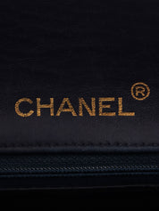 1990's Classic Flap Chain Bag Mini Navy