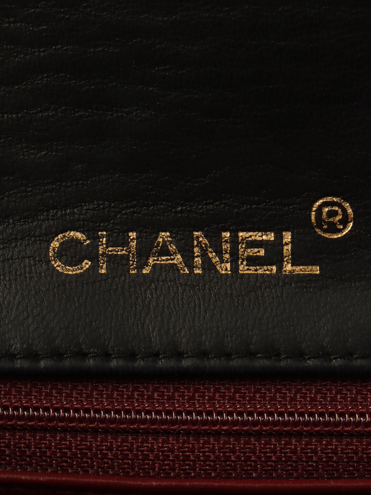 1990s Full Flap Chain Bag 23cm Black