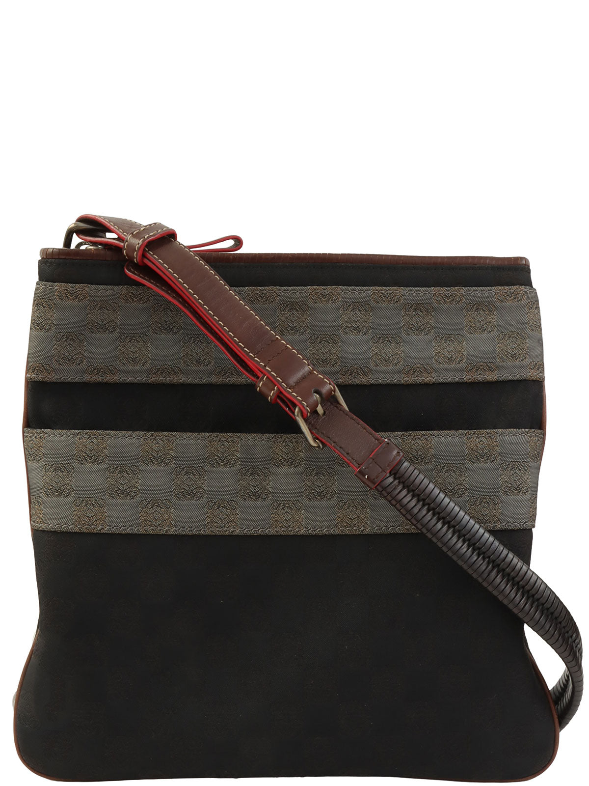 アナグラムパターンショルダーバッグ ブラック