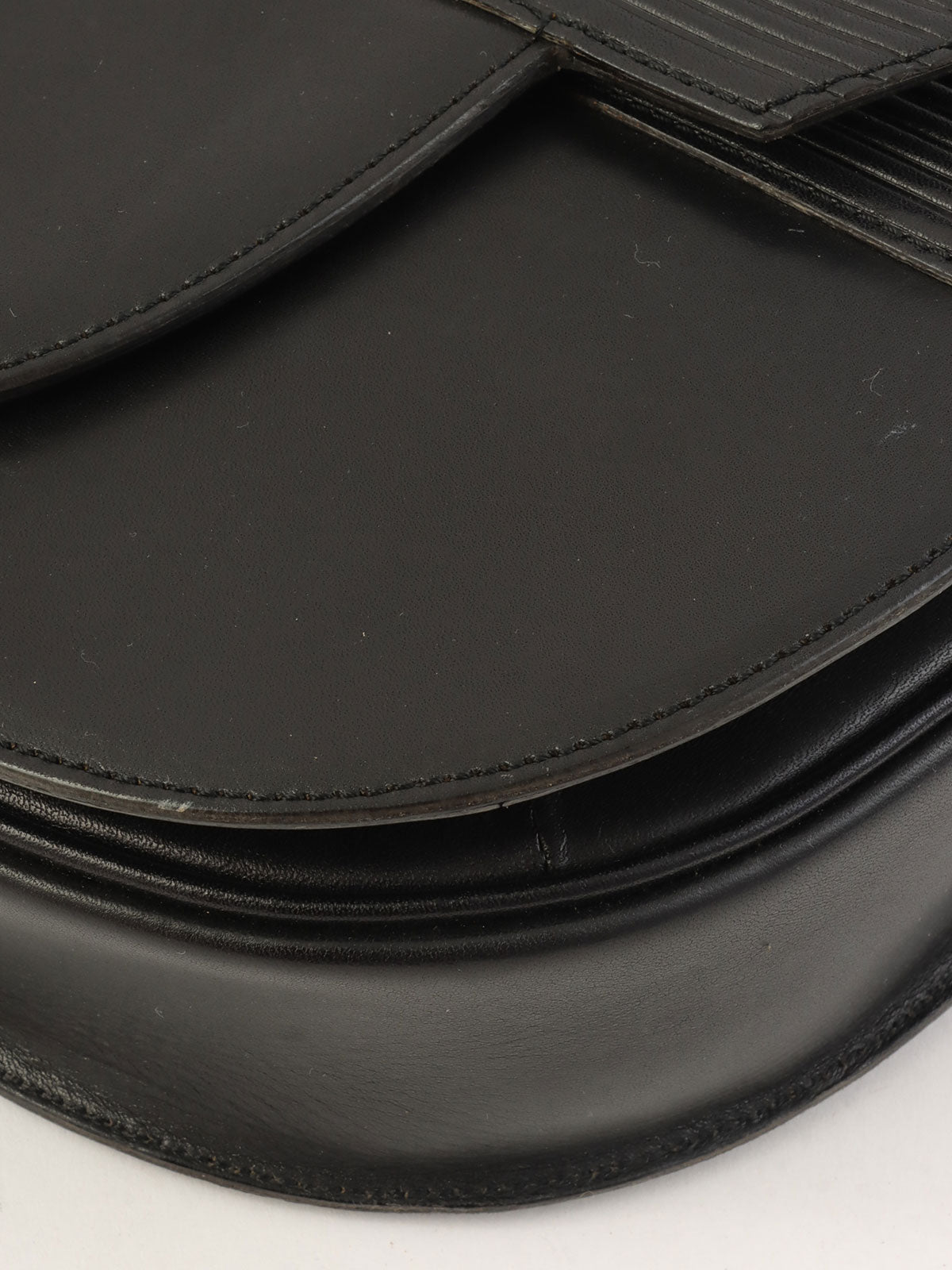 黑色压纹Logo单肩包