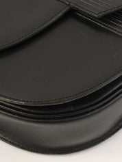 黑色压纹Logo单肩包