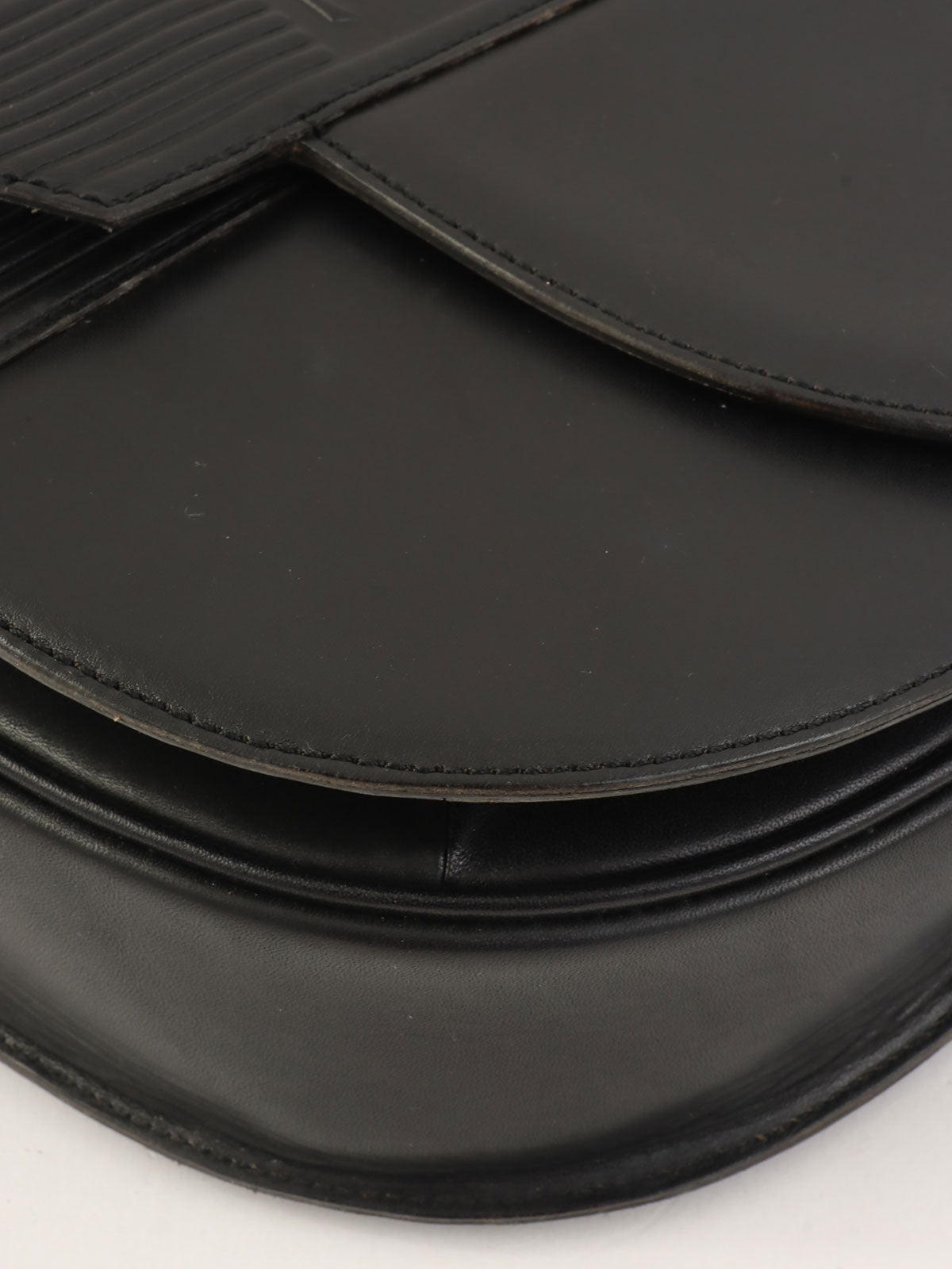 黑色压纹Logo单肩包