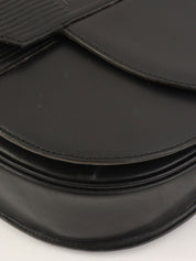 黑色压纹Logo单肩包