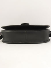 黑色压纹Logo单肩包