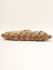 Canvas GG Pattern Pouch Orange/Brown