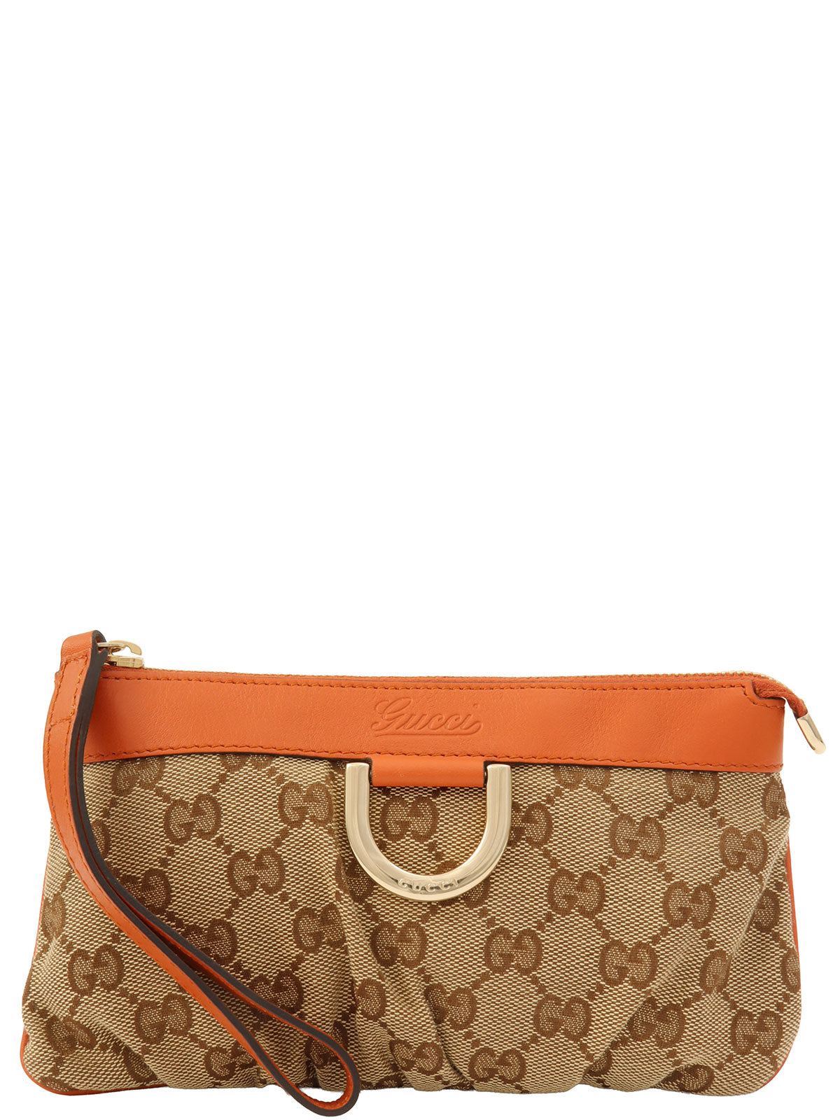 Canvas GG Pattern Pouch Orange/Brown