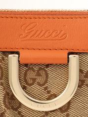 Canvas GG Pattern Pouch Orange/Brown