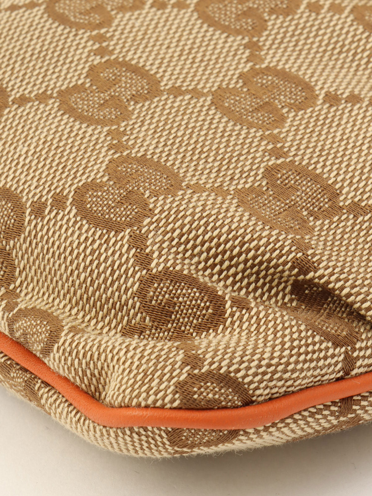 Canvas GG Pattern Pouch Orange/Brown