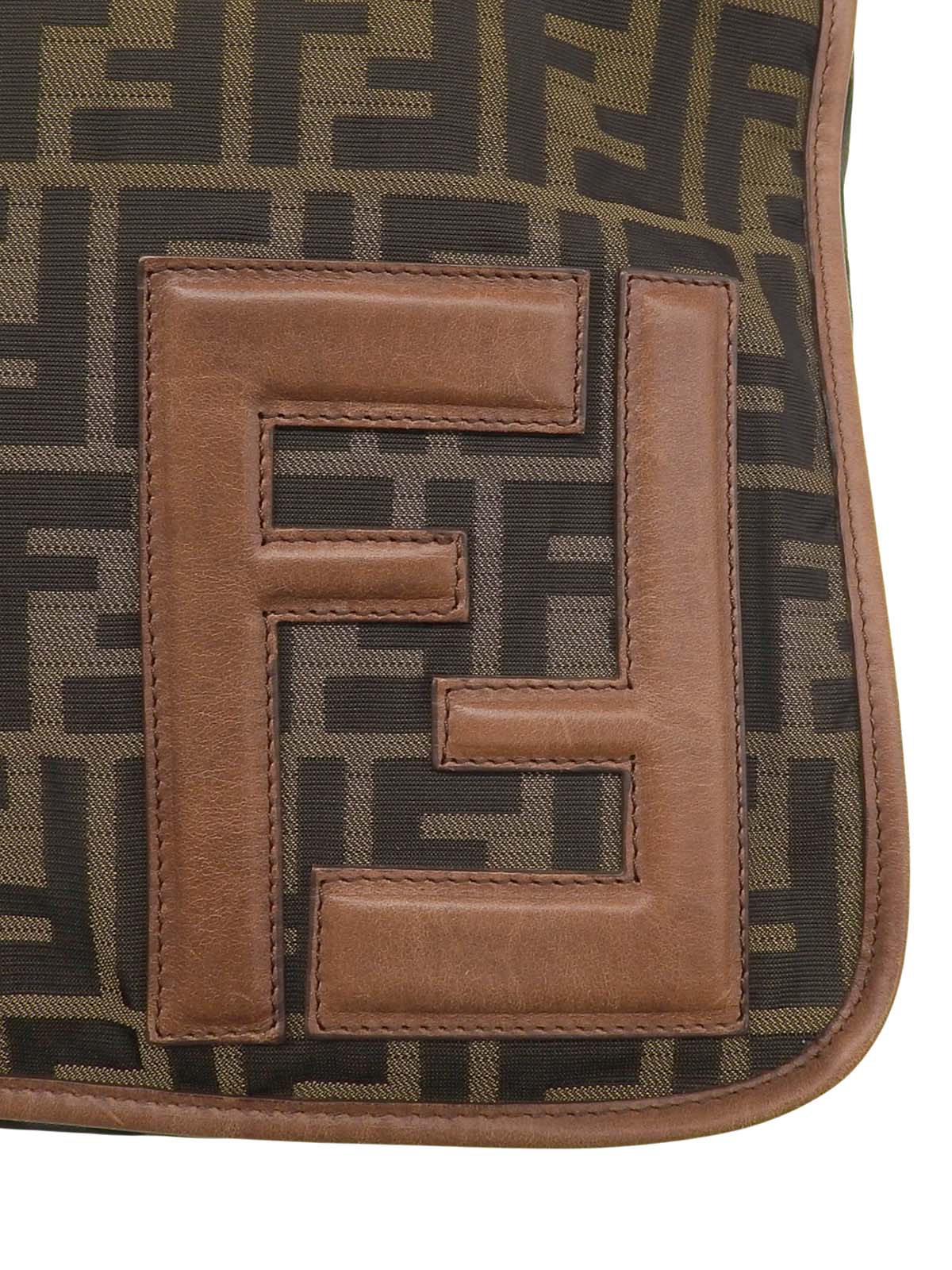 FFズッカパターンショルダーバッグ ブラウン