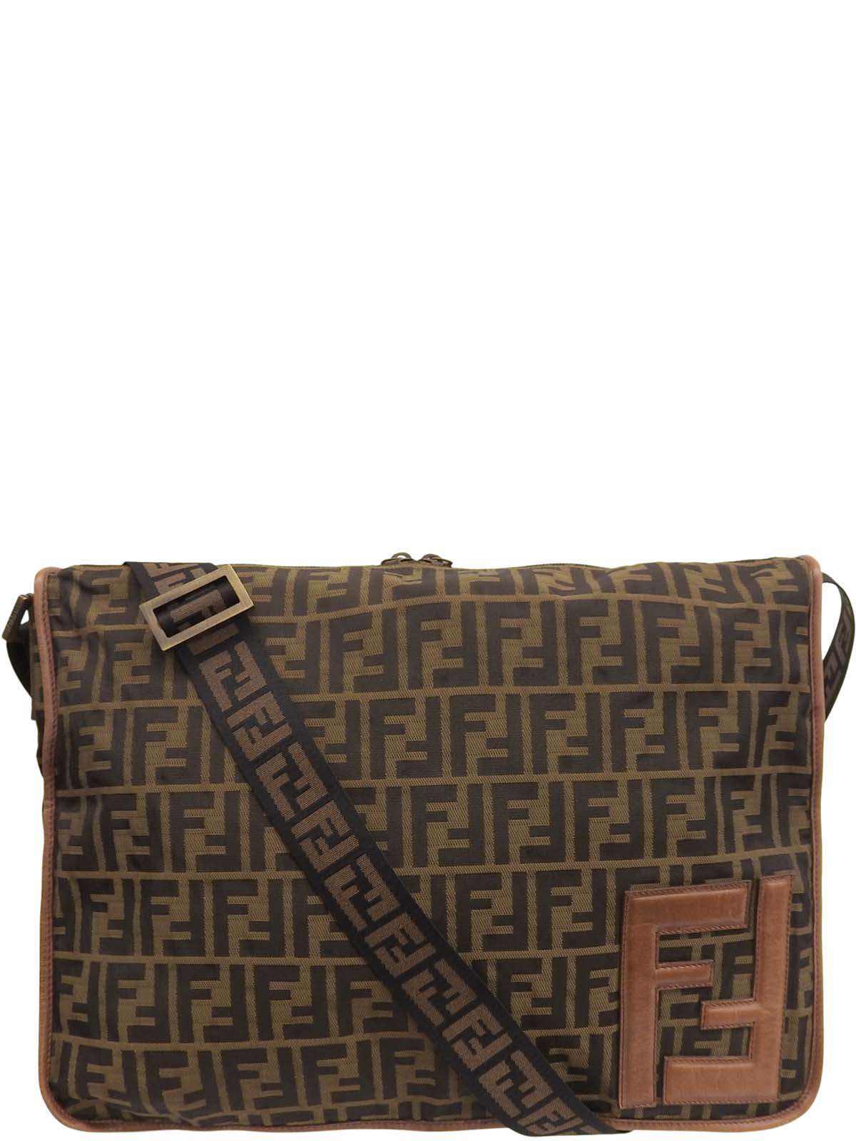 FFズッカパターンショルダーバッグ ブラウン