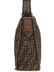 FF Zucca图案棕色单肩包