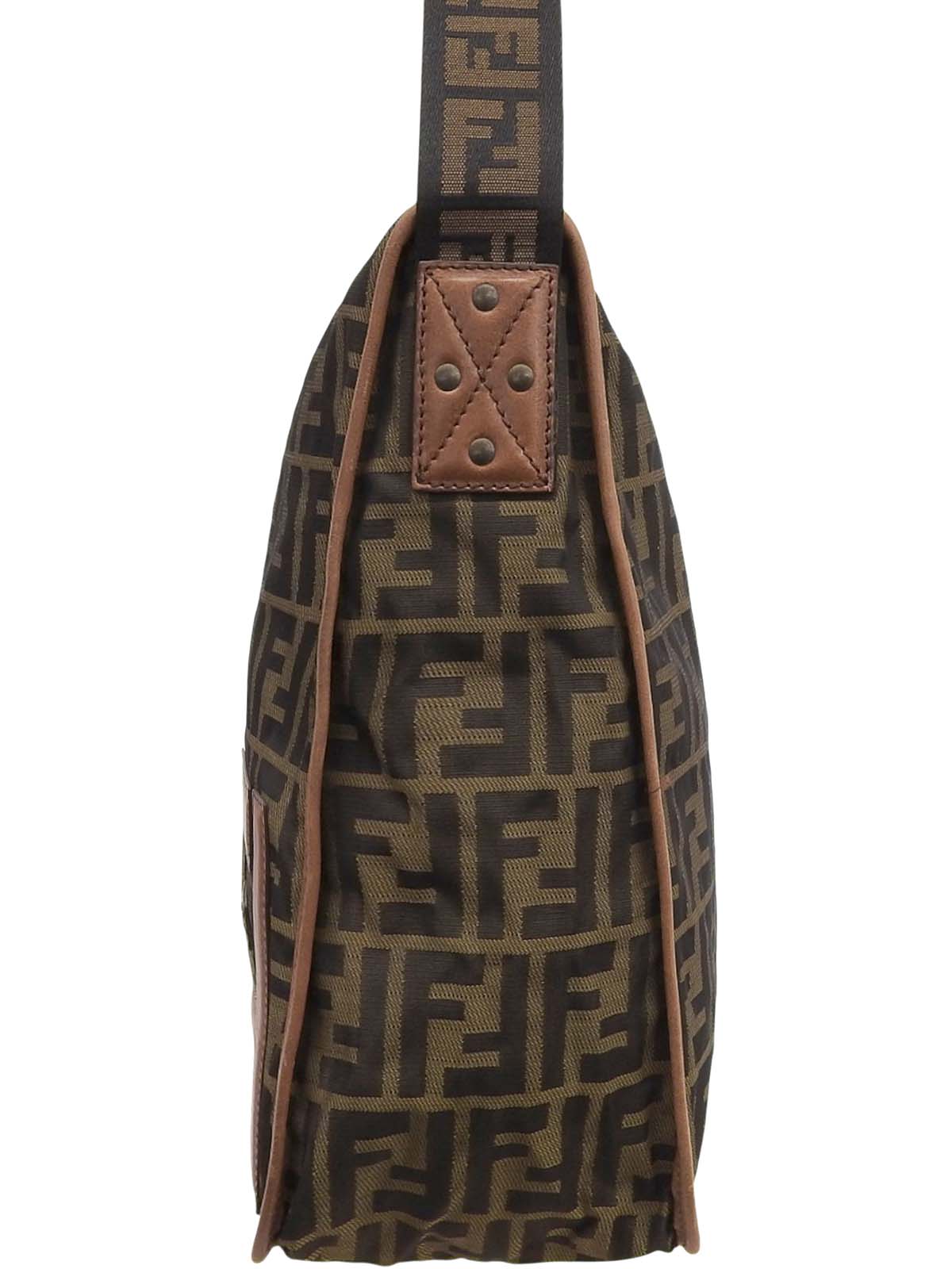 FFズッカパターンショルダーバッグ ブラウン