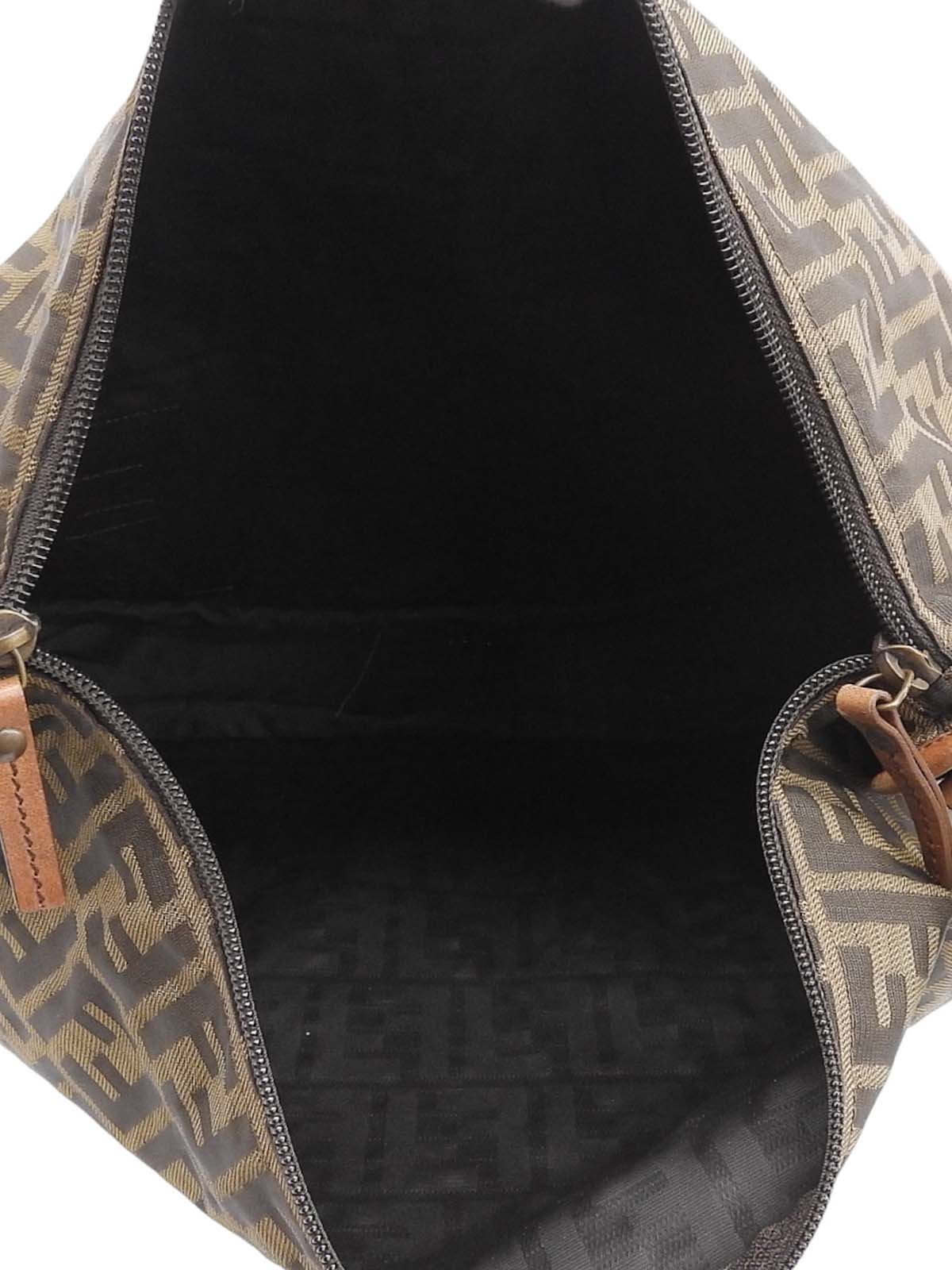 FFズッカパターンショルダーバッグ ブラウン