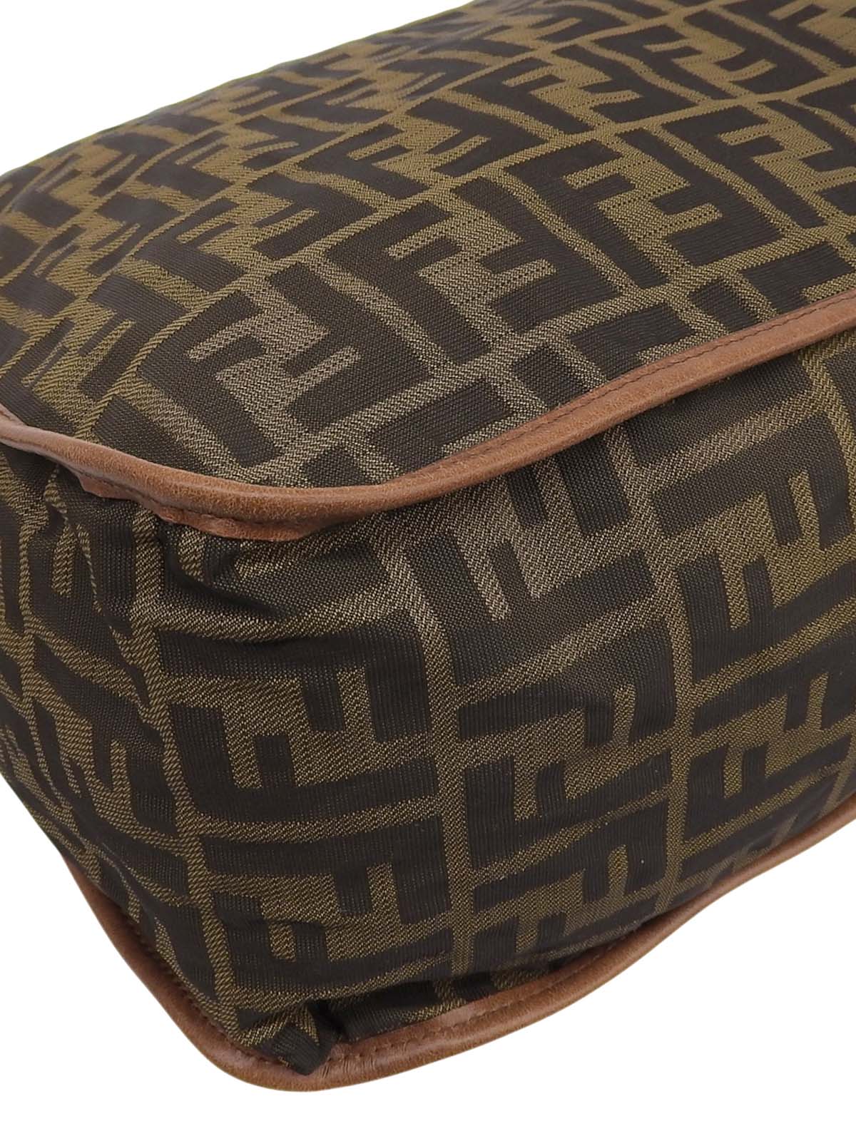 FFズッカパターンショルダーバッグ ブラウン