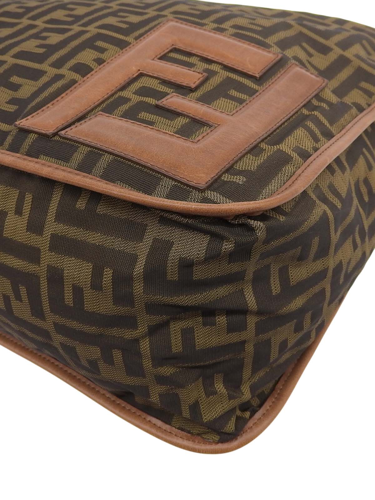 FFズッカパターンショルダーバッグ ブラウン