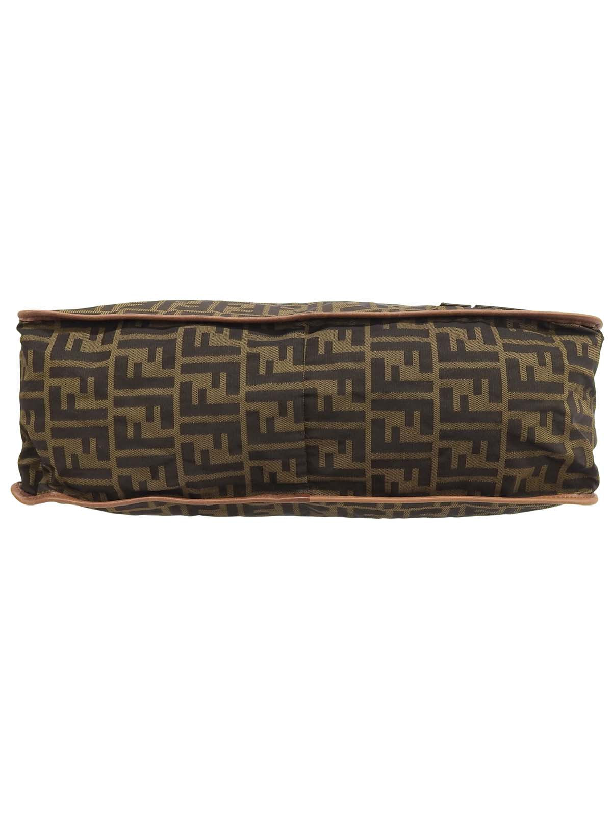 FFズッカパターンショルダーバッグ ブラウン