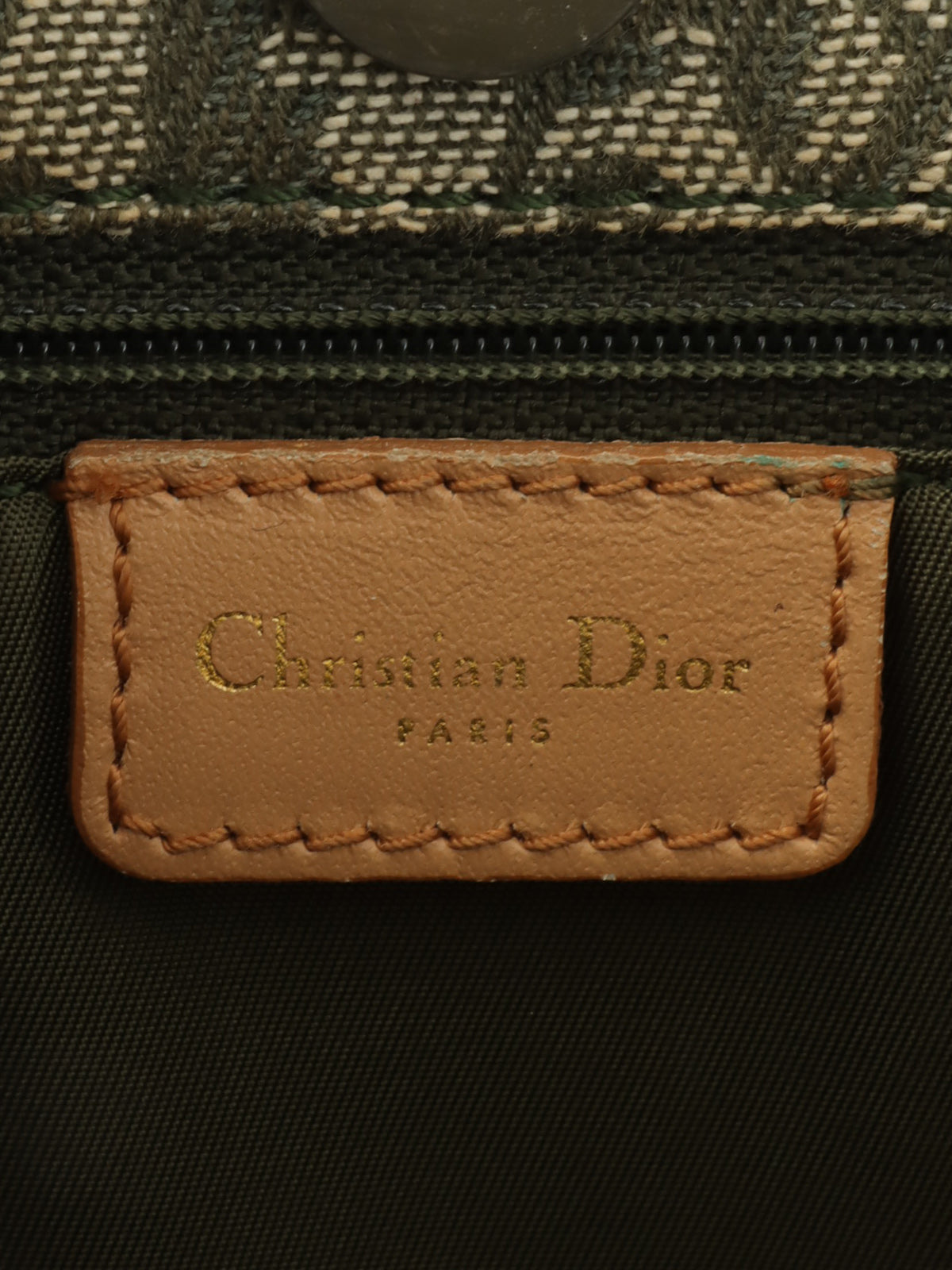 トロッターパターンハンドバッグ グリーン