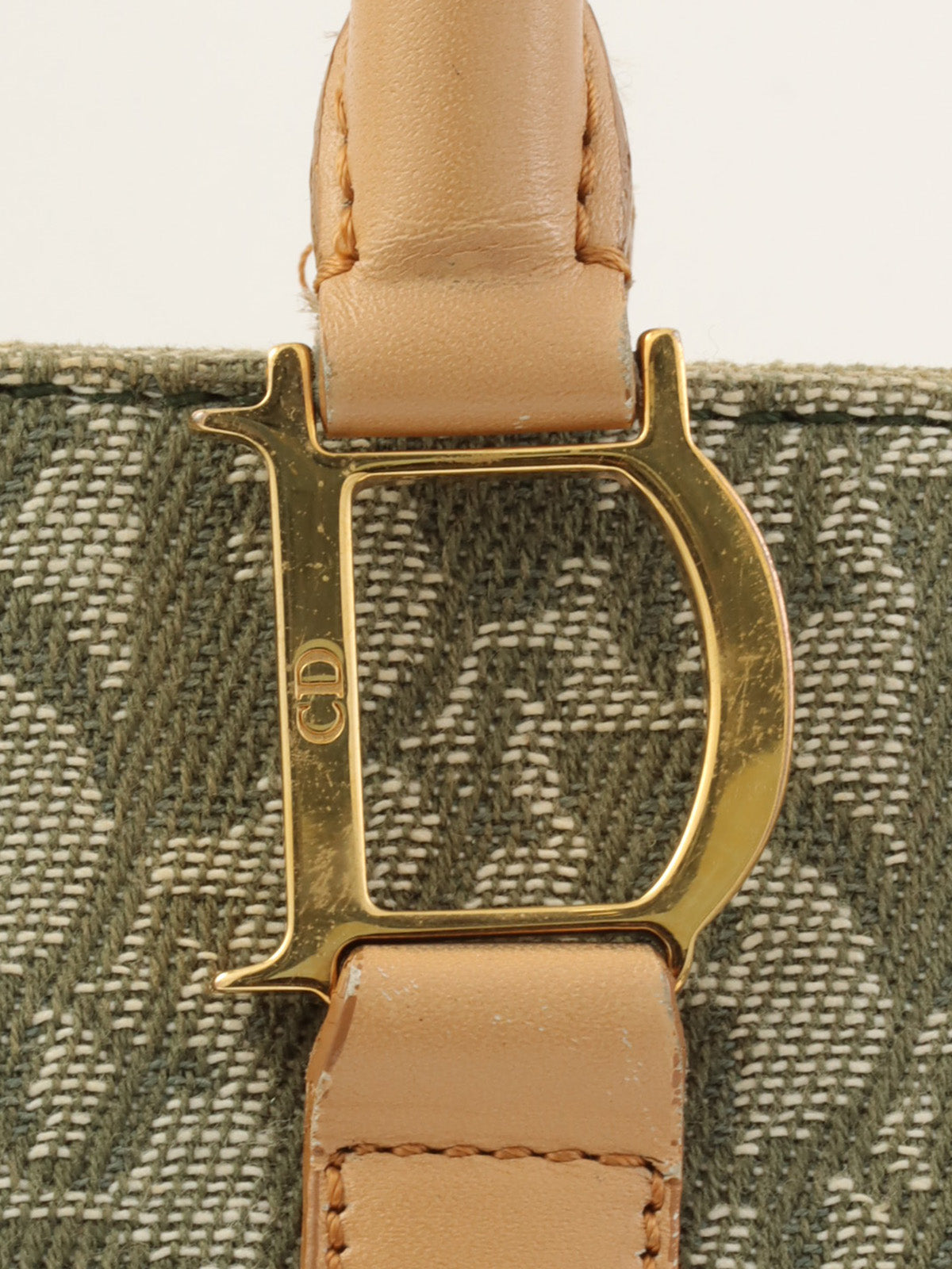 トロッターパターンハンドバッグ グリーン