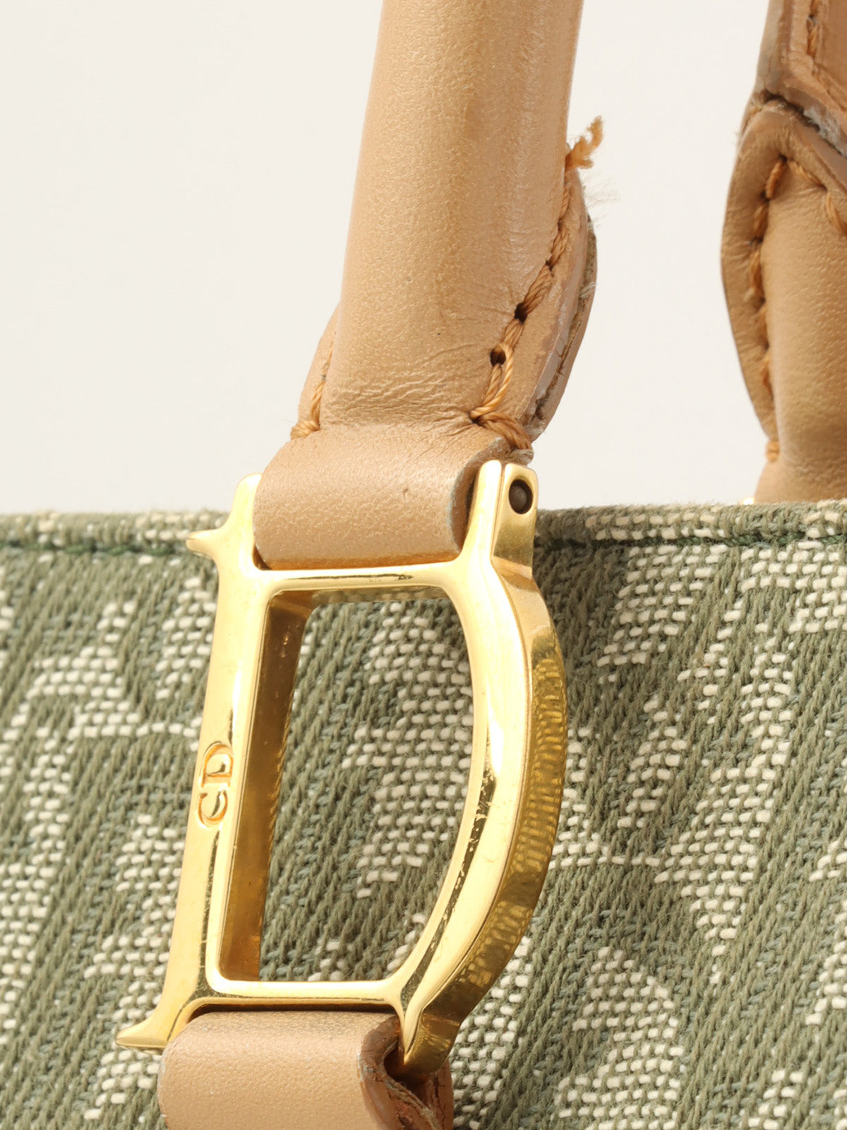 トロッターパターンハンドバッグ グリーン