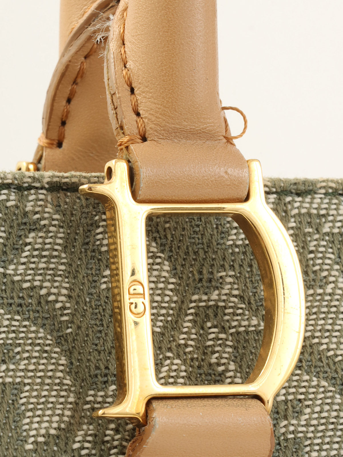 トロッターパターンハンドバッグ グリーン