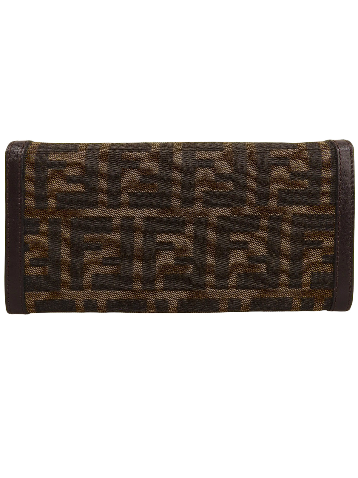 FF Zucca Pattern Long Wallet Brown