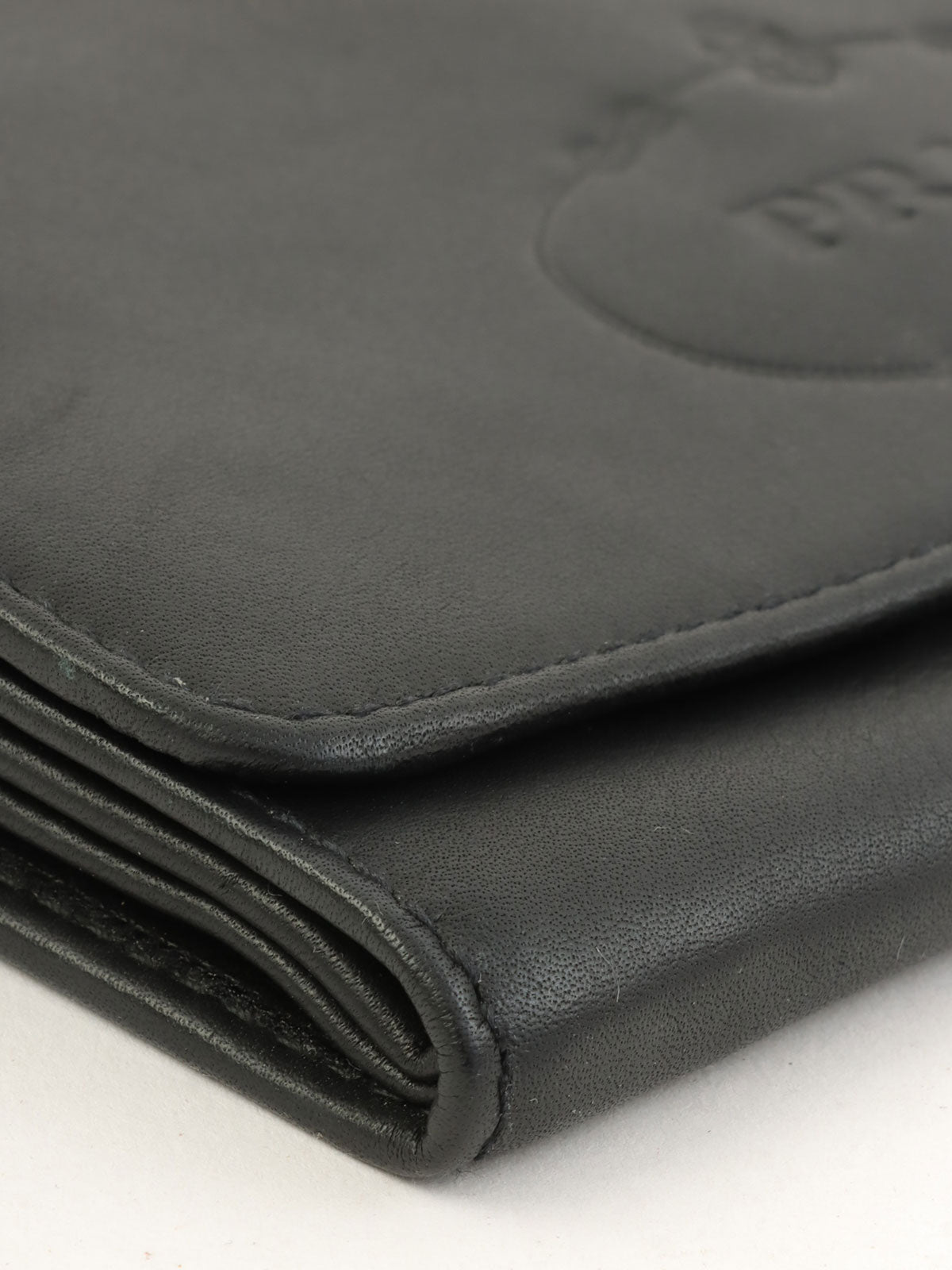 黑色压纹Logo长款钱包