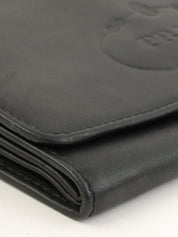 黑色压纹Logo长款钱包