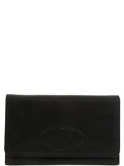 黑色压纹Logo长款钱包