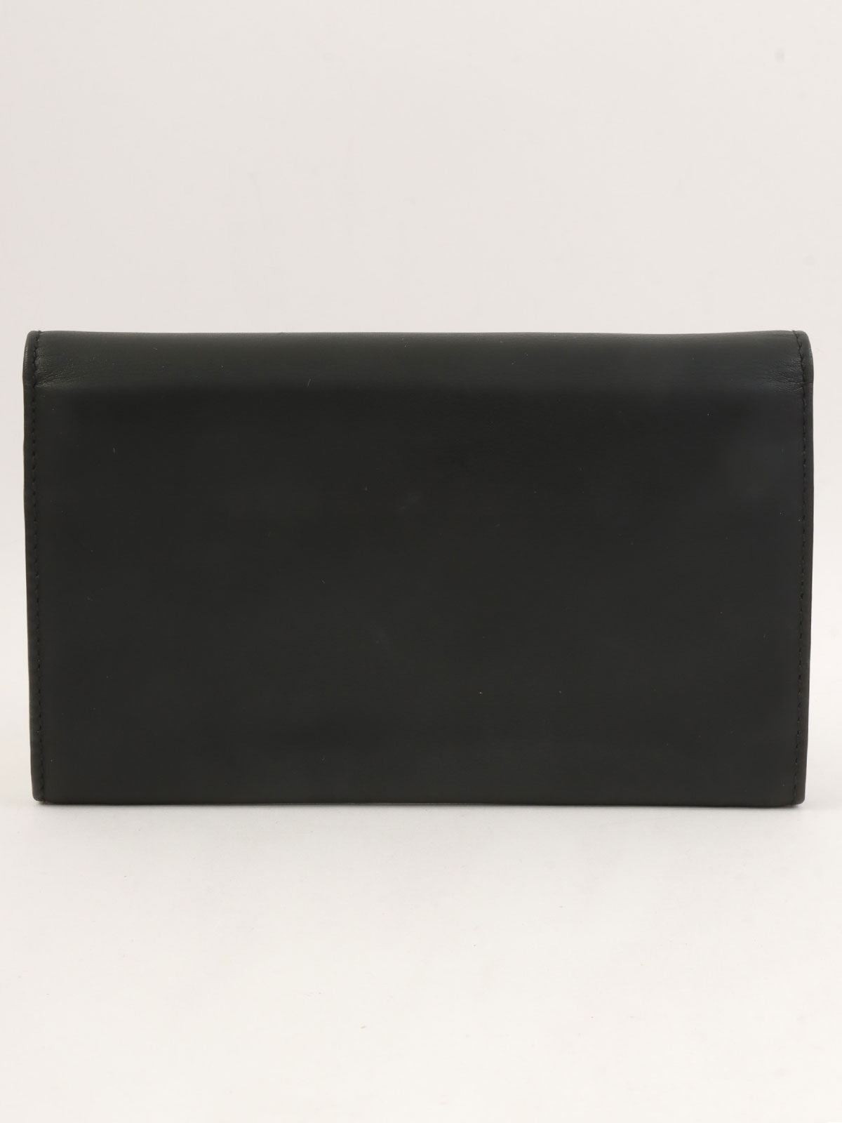 黑色压纹Logo长款钱包