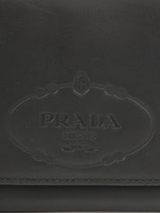 黑色压纹Logo长款钱包