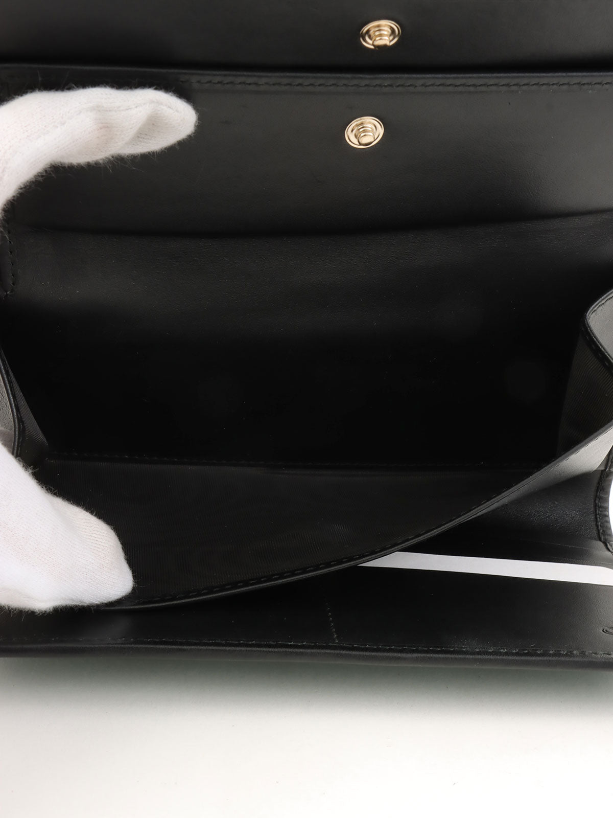 帆布 GG 图案长款钱包 绿色/黑色