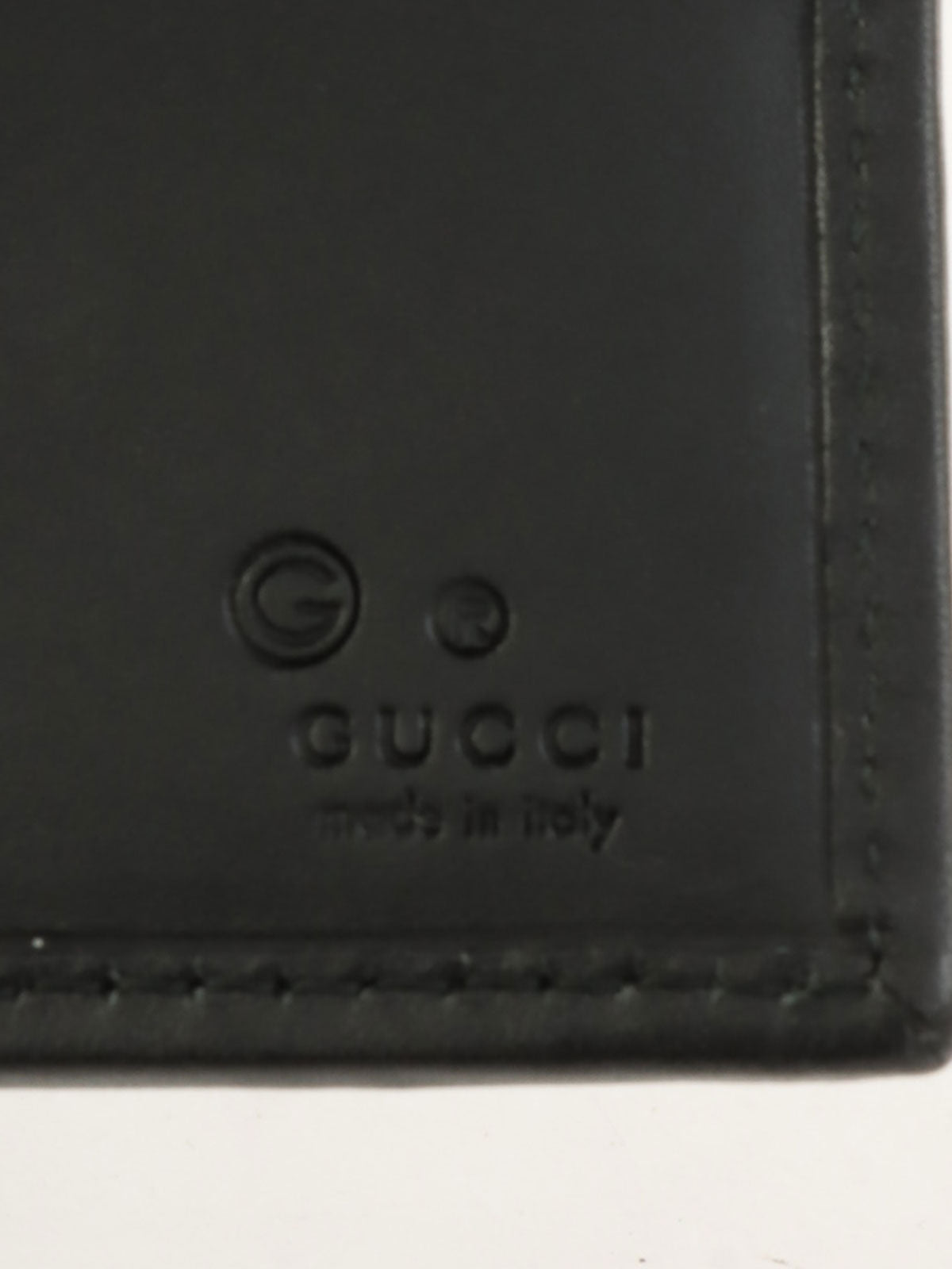 帆布 GG 图案长款钱包 绿色/黑色