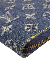 2007 Denim Monogram Mini Zippy Indigo