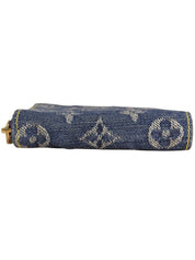 2007 Denim Monogram Mini Zippy Indigo