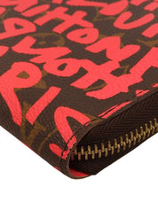 2009 Monogram Graffiti Zippy Wallet Brown