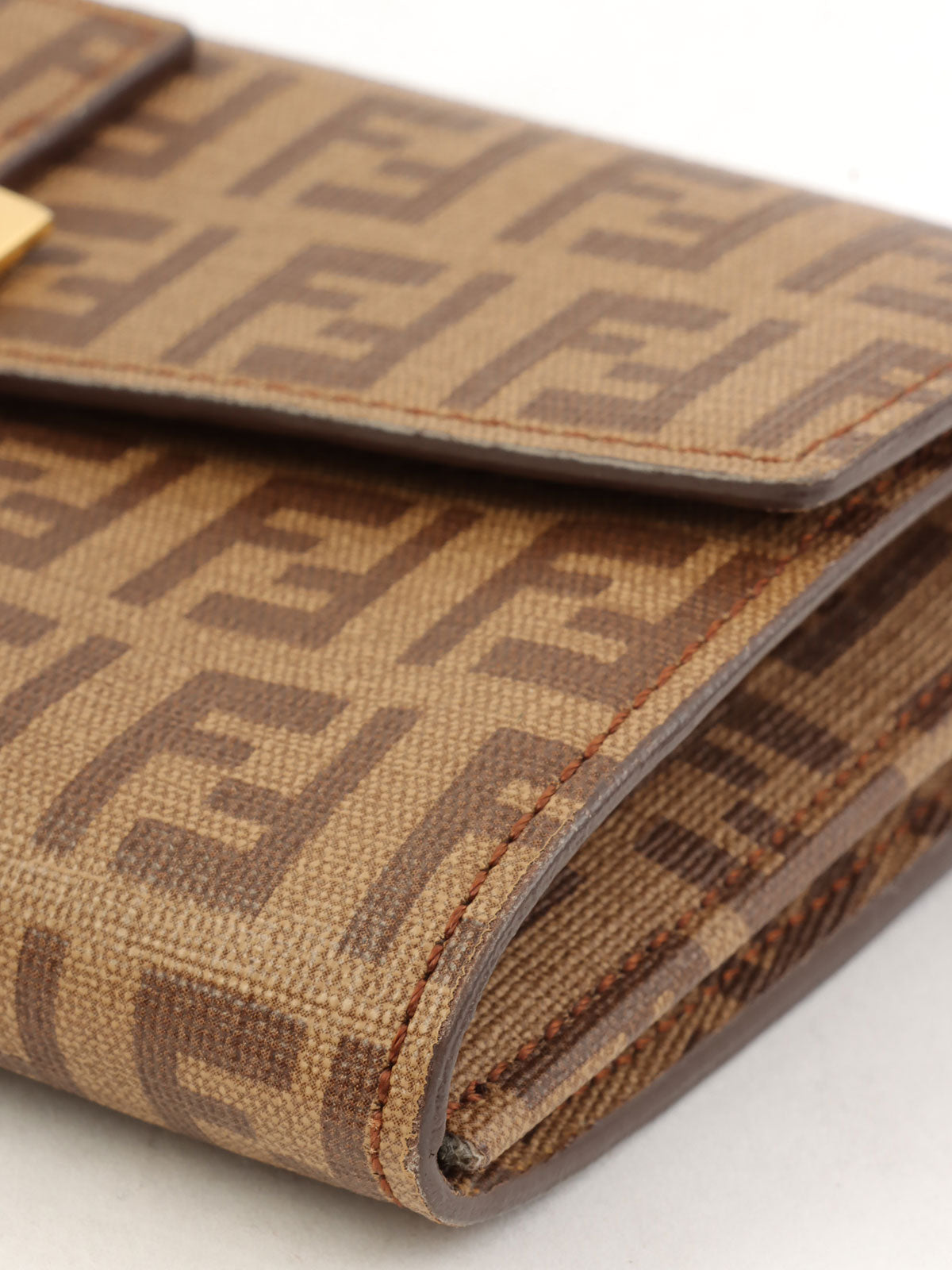 FF 西葫芦图案长款钱包（棕色）