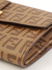 FF 西葫芦图案长款钱包（棕色）