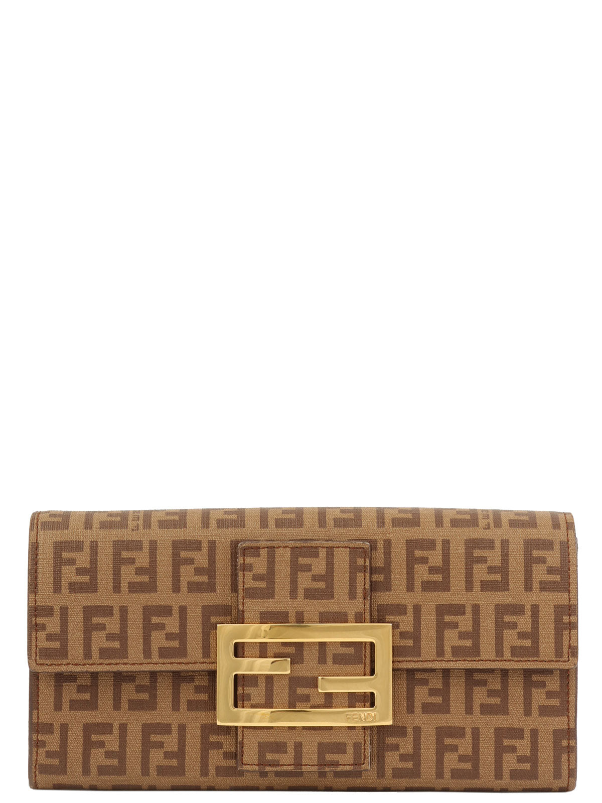 FF 西葫芦图案长款钱包（棕色）