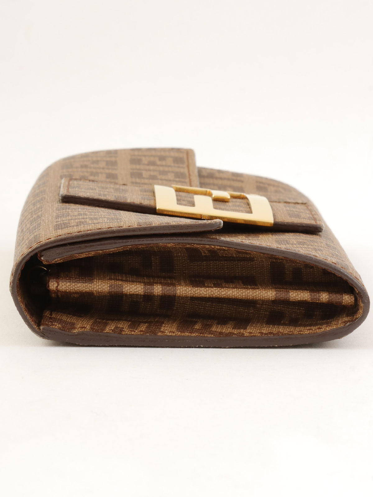 FF 西葫芦图案长款钱包（棕色）