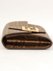 FF 西葫芦图案长款钱包（棕色）