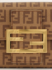 FF 西葫芦图案长款钱包（棕色）