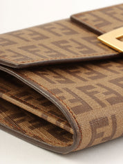 FF 西葫芦图案长款钱包（棕色）