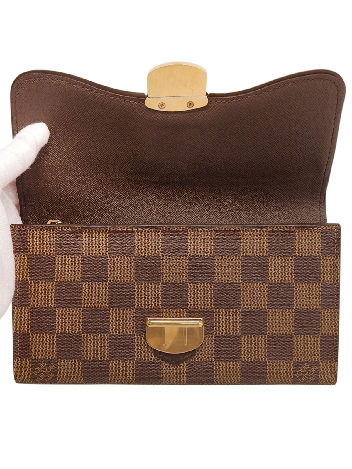 2011 Damier Portefeuille Sistina Brown Canvas